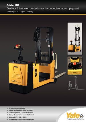 Vezetőállásos raklapemelők Yale MC12