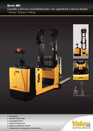 Vezetőállásos raklapemelők Yale MC12