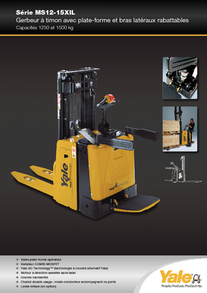 Vezetőállásos raklapemelők Yale MS12X