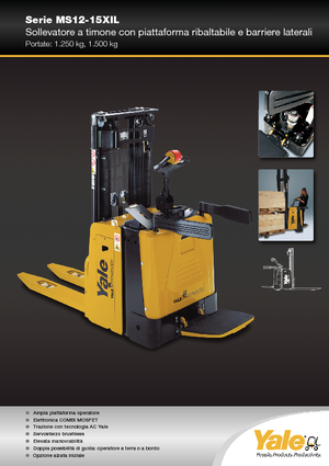 Vezetőállásos raklapemelők Yale MS12X
