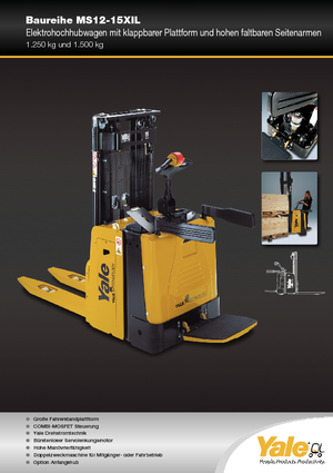 Vezetőállásos raklapemelők Yale MS12X