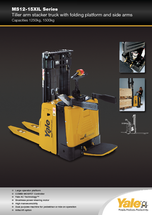 Vezetőállásos raklapemelők Yale MS12X