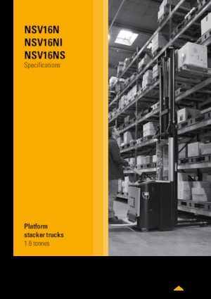 Vezetőállásos raklapemelők Caterpillar NSV16NS