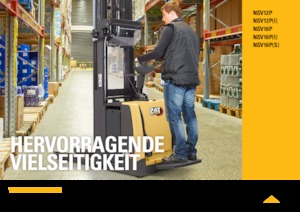 Vezetőállásos raklapemelők Caterpillar NSV16P