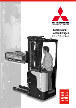 Vezetőállásos raklapemelők Mitsubishi SBR20N