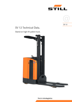 Vezetőállásos raklapemelők Still SV 12