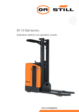 Vezetőállásos raklapemelők Still SV 12