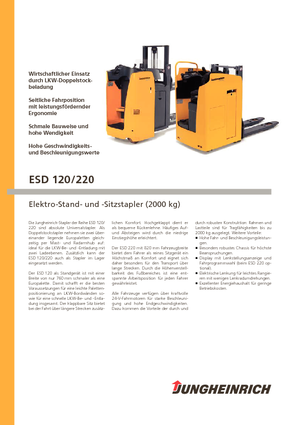 Vezetőüléses raklapemelők Jungheinrich ESD 120 L
