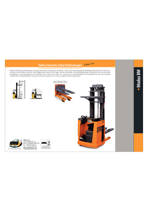 Vezetőüléses raklapemelők OMG Modus-BM