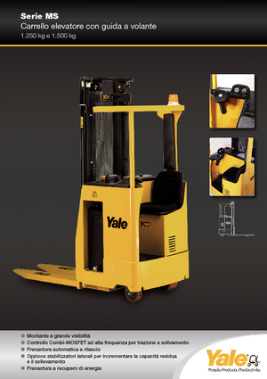 Vezetőüléses raklapemelők Yale MS 12 S