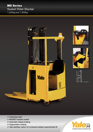 Vezetőüléses raklapemelők Yale MS 12 S