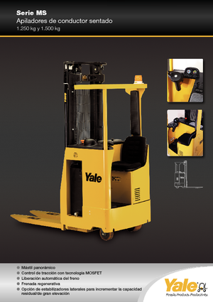Vezetőüléses raklapemelők Yale MS 12 S