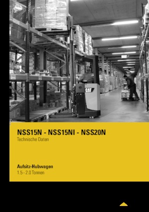Vezetőüléses raklapemelők Caterpillar NSS15N