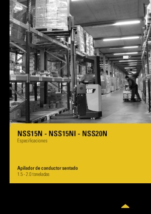 Vezetőüléses raklapemelők Caterpillar NSS20N