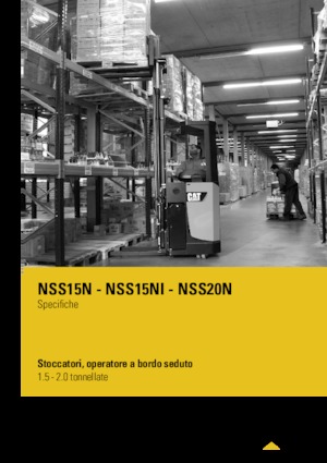 Vezetőüléses raklapemelők Caterpillar NSS15N