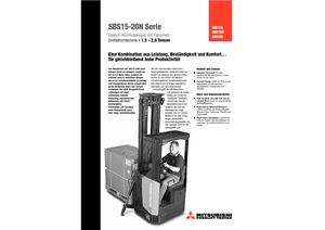 Vezetőüléses raklapemelők Mitsubishi SBS15N