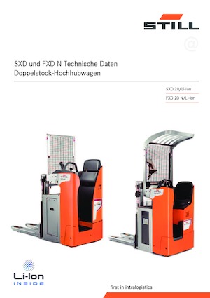 Vezetőállásos raklapemelők Still SXD 20