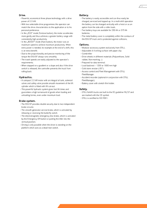 Gyslogkiséretű villástargoncák Still EXU-SF 20