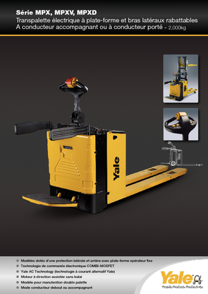 Vezetőállásos villástargoncák Yale MP20X 