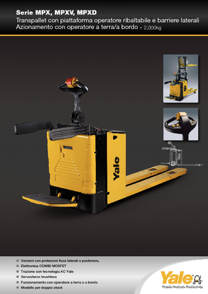 Vezetőállásos villástargoncák Yale MP20X 