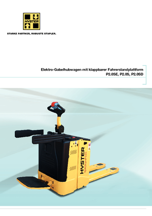Vezetőállásos villástargoncák Hyster P2.0S FBW