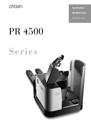 Vezetőállásos villástargoncák Crown PR 4500-3.0