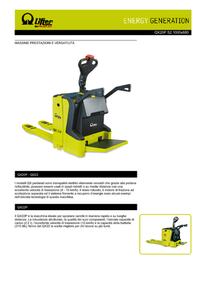 Vezetőállásos villástargoncák PRAMAC Lifter QX 20 P