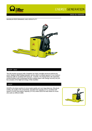Vezetőállásos villástargoncák PRAMAC Lifter QX 22