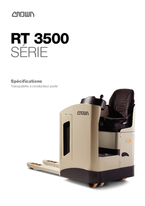 Vezetőállásos villástargoncák Crown RT 3510-2.0