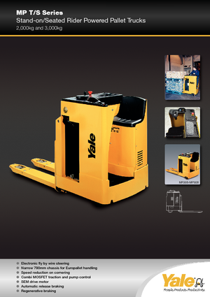 Vezetőüléses villástargoncák Yale MP 20 S