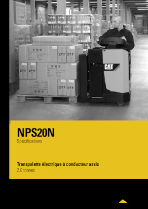 Vezetőüléses villástargoncák Caterpillar NPS20N