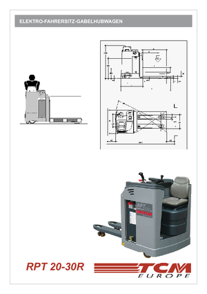 Vezetőüléses villástargoncák TCM RPT 20 R