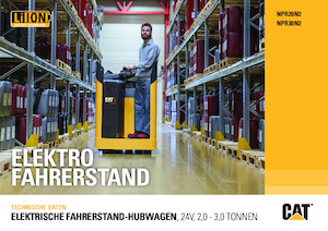 Vezetőállásos villástargoncák Caterpillar NPR30N2