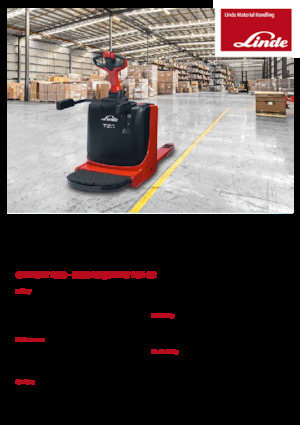 Gyslogkiséretű villástargoncák Linde T20P