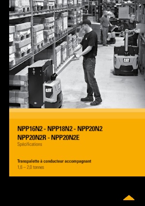 Vezetőállásos villástargoncák Caterpillar NPP20N2R