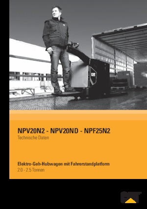 Vezetőállásos villástargoncák Caterpillar NPV20ND