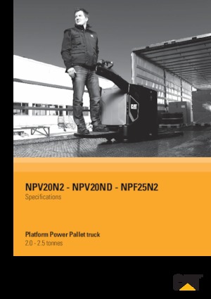 Vezetőállásos villástargoncák Caterpillar NPV20ND