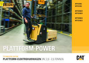 Vezetőállásos villástargoncák Caterpillar NPV25N3