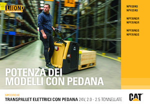 Vezetőállásos villástargoncák Caterpillar NPV25N3