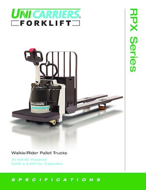 Vezetőállásos villástargoncák UniCarriers RPX80B