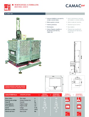 Ipari csörlők CAMAC EC-600/120
