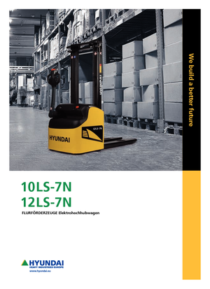 Gyalogkiséretű raklapemelák Hyundai 12 LS 7 N