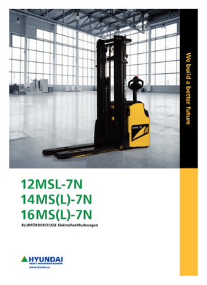 Gyalogkiséretű raklapemelák Hyundai 16 MS 7 N