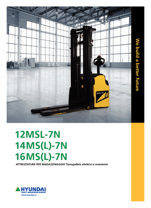 Gyalogkiséretű raklapemelák Hyundai 16 MS 7 N