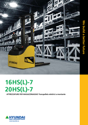 Gyalogkiséretű raklapemelák Hyundai 20 HSL 7