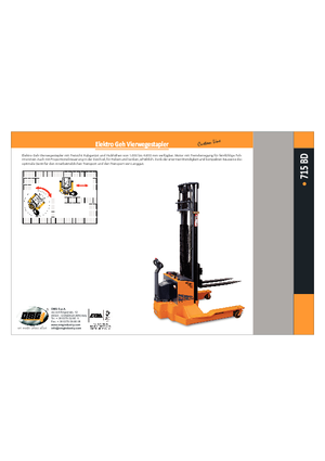 Gyalogkiséretű raklapemelák OMG 715 BD