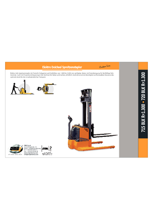 Gyalogkiséretű raklapemelák OMG 715 BLK 1300