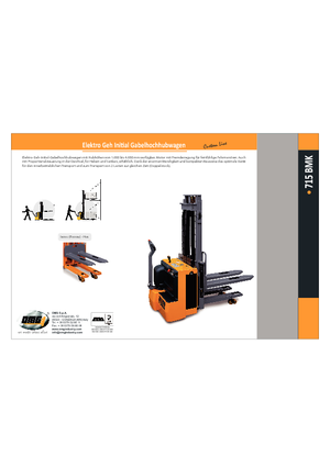 Gyalogkiséretű raklapemelák OMG 715 BMK