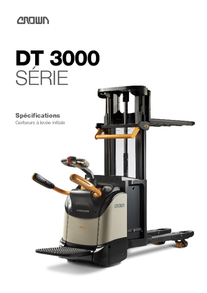 Gyalogkiséretű raklapemelák Crown DT 3040-2.0 TL