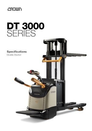 Gyalogkiséretű raklapemelák Crown DT 3040-2.0 TL